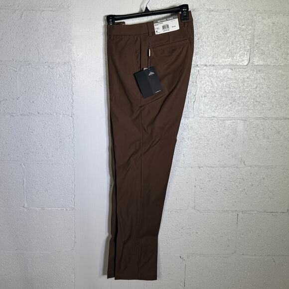 Michael Kors Men's Classic Fit Perform Fall Dress Pants Light Brown 31x32 $95 - Picture 2 of 9